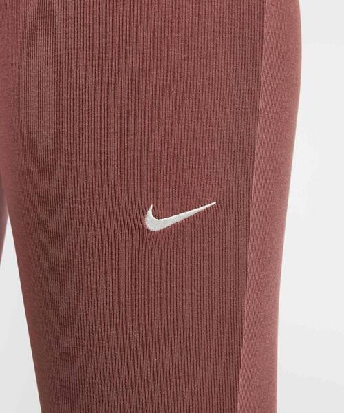 NIKE（ナイキ）の「《セットアップ対応商品》ナイキ スポーツウェア チル ニット ウィメンズ タイト ミニリブ フレアード レギンス / Nike Sportswear Chill Knit Women's Tight Mini-Rib Flared Leggings FQ2114-218 Red Sepia（レギンス/スパッツ・レディース・マルーン・S/M/L/2XL/XL/XS）」の9枚目の写真