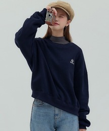A'GEM/9 × .kom 『muah muah/ムーアムーア』 FLEECE REGULAR SWEATSHIRTS/フリース裏起毛レギュラースウェット
