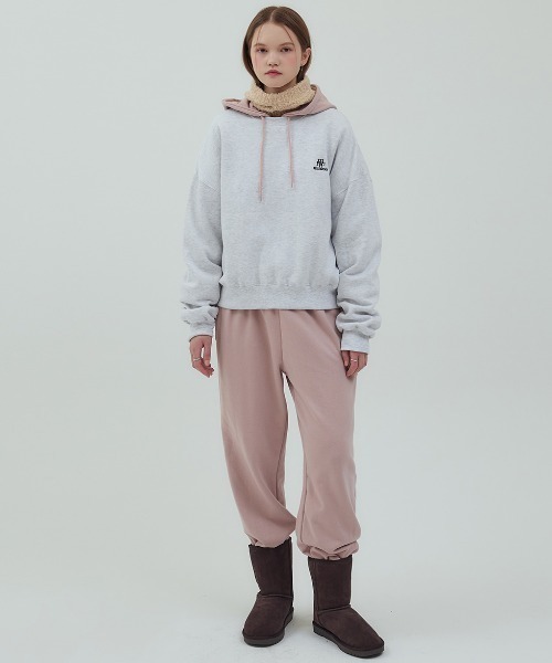 .KOM(ドットコム)の「A'GEM/9 × .kom 『muah muah/ムーアムーア』 FLEECE REGULAR SWEATSHIRTS/フリース裏起毛レギュラースウェット(スウェット・レディース・ネイビー/ライトグレー/ブラウン/ブラック・FREE)」の16枚目の写真