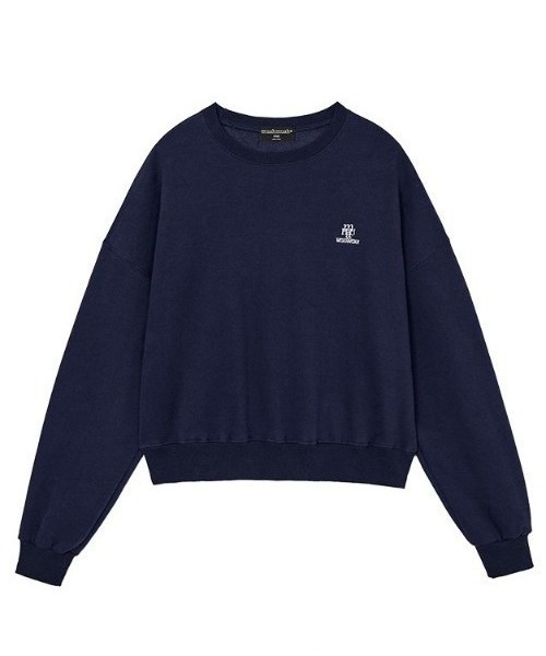 .KOM(ドットコム)の「A'GEM/9 × .kom 『muah muah/ムーアムーア』 FLEECE REGULAR SWEATSHIRTS/フリース裏起毛レギュラースウェット(スウェット・レディース・ネイビー/ライトグレー/ブラウン/ブラック・FREE)」の19枚目の写真