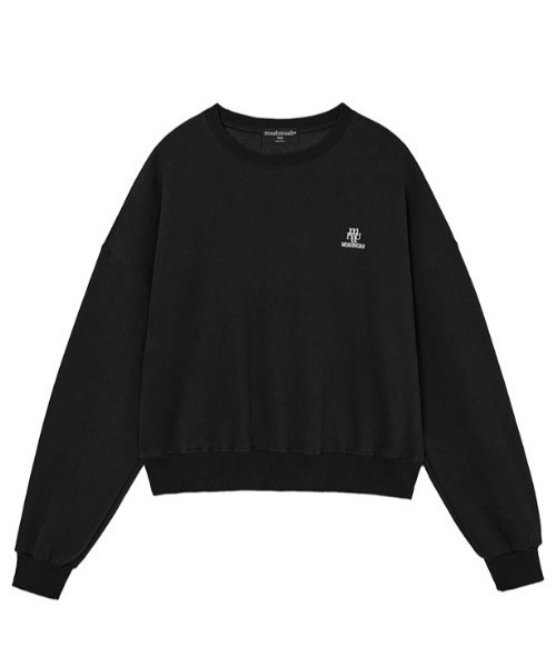 .KOM(ドットコム)の「A'GEM/9 × .kom 『muah muah/ムーアムーア』 FLEECE REGULAR SWEATSHIRTS/フリース裏起毛レギュラースウェット(スウェット・レディース・ネイビー/ライトグレー/ブラウン/ブラック・FREE)」の20枚目の写真