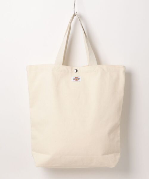 Dickies（ディッキーズ）の「【Dickies】TEXT LOGO TC TOTE BAG / ディッキーズ テキストロゴ ポリコットン トートバッグ（トートバッグ・メンズ・モスグリーン/ブラック/ネイビー/ワイン・FREE）」の5枚目の写真