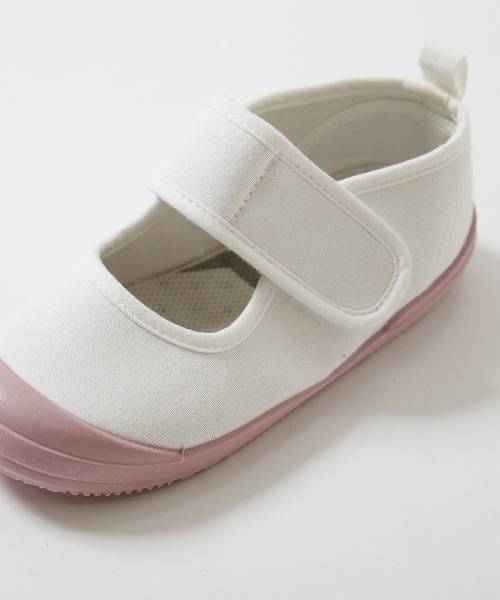 devirock（デビロック）の「【みんつく】ゆったりフィット ベルトでサイズ調整できる 上履き(上靴) インソール2枚付き（スリッポン・キッズ・ピンク系その他/ホワイト/パープル系その他/ブルー系その他/グリーン系その他/グリーン系その他2・16.0cm/17.0cm/18.0cm/19.0cm/20.0cm/21.0cm/22.0cm/23.0cm/24.0cm）」の11枚目の写真