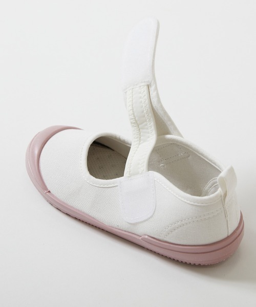 devirock（デビロック）の「【みんつく】ゆったりフィット ベルトでサイズ調整できる 上履き(上靴) インソール2枚付き（スリッポン・キッズ・ピンク系その他/ホワイト/パープル系その他/ブルー系その他/グリーン系その他/グリーン系その他2・16.0cm/17.0cm/18.0cm/19.0cm/20.0cm/21.0cm/22.0cm/23.0cm/24.0cm）」の12枚目の写真