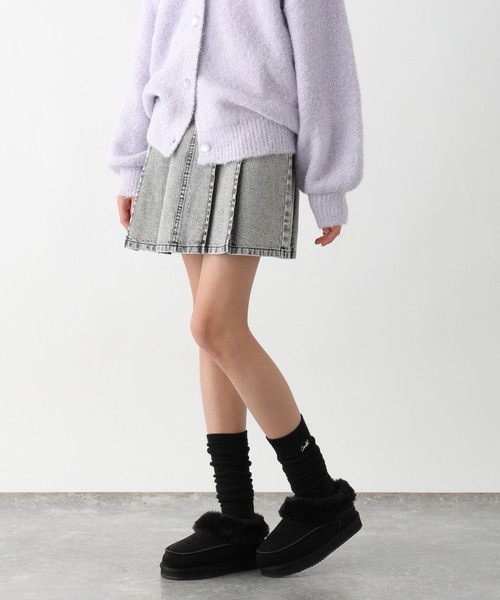 GLOBAL WORK（グローバルワーク）の「CHEER ONデニムスカート/147414（デニムスカート・キッズ・ブラック系その他/ブルー/ライトブルー/ブラック/グレー/ブルー系その他4・130cm/140cm/150cm/160cm）」の4枚目の写真