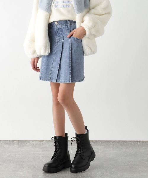 GLOBAL WORK（グローバルワーク）の「CHEER ONデニムスカート/147414（デニムスカート・キッズ・ブラック系その他/ブルー/ライトブルー/ブラック/グレー/ブルー系その他4・130cm/140cm/150cm/160cm）」の6枚目の写真