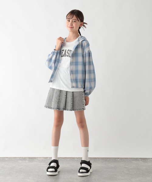 ジーパン＆デニムスカート センターZIPデニムスカート(S ブルー): AND COUTURE｜公式