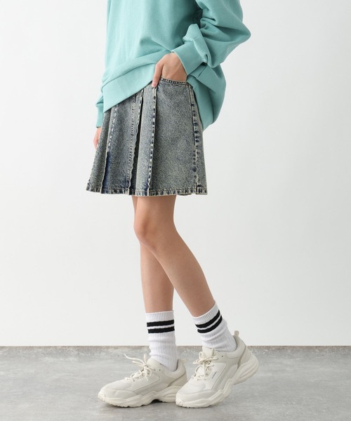 GLOBAL WORK（グローバルワーク）の「CHEER ONデニムスカート/147414（デニムスカート・キッズ・ブラック系その他/ブルー/ライトブルー/ブラック/グレー/ブルー系その他4・130cm/140cm/150cm/160cm）」の21枚目の写真