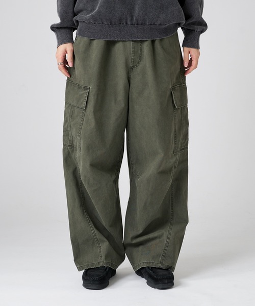 kutir(クティール)の「VINTAGE LIKE WIDE CARGO PANTS/ヴィンテージライクワイドカーゴパンツ(カーゴパンツ・メンズ・カーキ/ブラック・LARGE/MEDIUM/SMALL)」の20枚目の写真