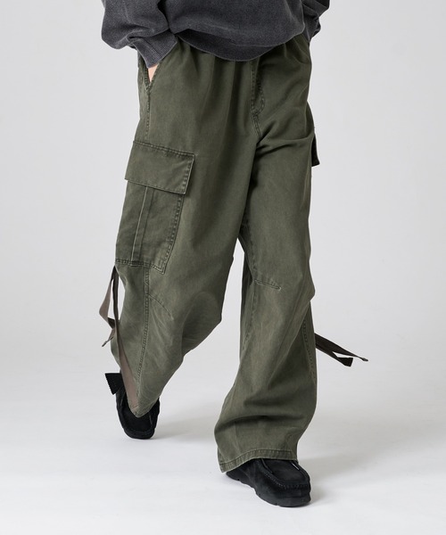 kutir(クティール)の「VINTAGE LIKE WIDE CARGO PANTS/ヴィンテージライクワイドカーゴパンツ(カーゴパンツ・メンズ・カーキ/ブラック・LARGE/MEDIUM/SMALL)」の21枚目の写真