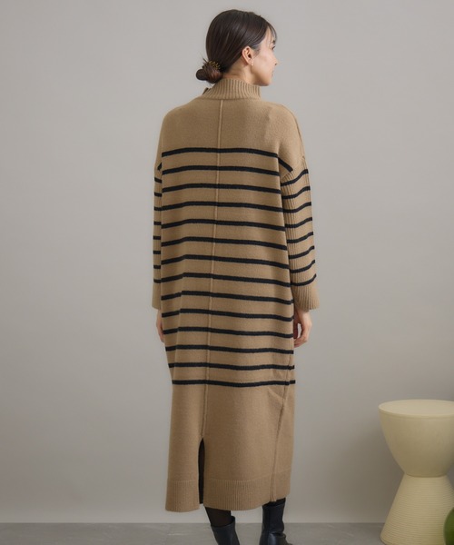 KATHARINE ROSS(キャサリンロス)の「【KATHARINE ROSS】ハイネックIラインニットワンピース(ワンピース・レディース・ブラック/ベージュ・MEDIUM)」の18枚目の写真