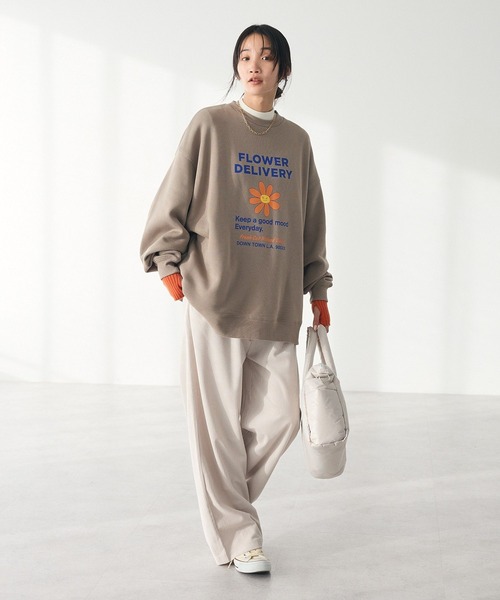 CRAFT STANDARD BOUTIQUE(クラフトスタンダードブティック)の「【ユニセックス】裏起毛クルーネックスウェット(スウェット・レディース・ネイビー/アイボリー/ブラック/グレイッシュベージュ・M/XL/L)」の22枚目の写真