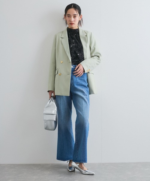 【前後2WAY】割繊ボウタイブラウス【洗える】(シャツ/ブラウス)|VIS(ビス) 【前後2WAY】割繊ボウタイブラウス【洗える】(シャツ/ブラウス)|VIS(ビス)