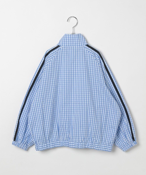 10C REPIPI（ジューシーレピピ）の「【10C REPIPI】ギンガムチェックトラックジャケット（その他アウター・キッズ・ブラック/ブルー・130cm/110cm/120cm）」の3枚目の写真