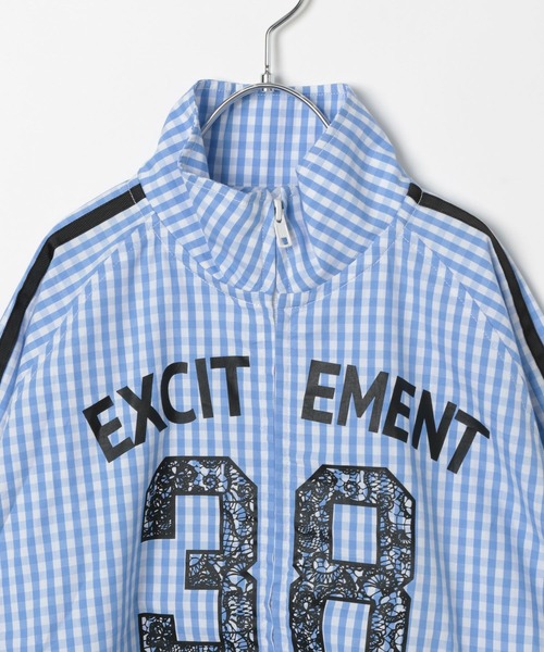 10C REPIPI（ジューシーレピピ）の「【10C REPIPI】ギンガムチェックトラックジャケット（その他アウター・キッズ・ブラック/ブルー・130cm/110cm/120cm）」の4枚目の写真