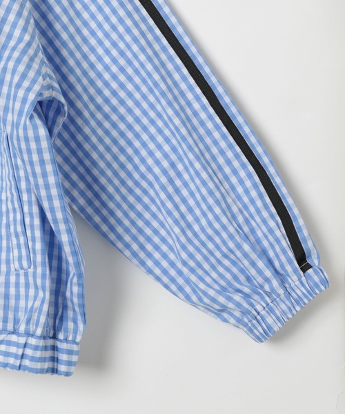 10C REPIPI（ジューシーレピピ）の「【10C REPIPI】ギンガムチェックトラックジャケット（その他アウター・キッズ・ブラック/ブルー・130cm/110cm/120cm）」の5枚目の写真