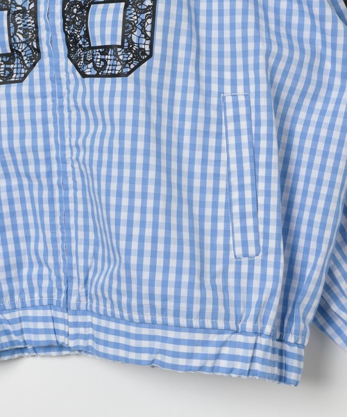 10C REPIPI（ジューシーレピピ）の「【10C REPIPI】ギンガムチェックトラックジャケット（その他アウター・キッズ・ブラック/ブルー・130cm/110cm/120cm）」の7枚目の写真