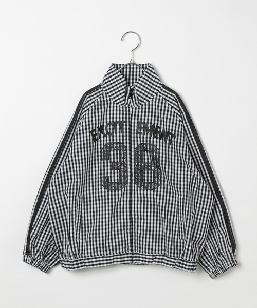 10C REPIPI（ジューシーレピピ）の「【10C REPIPI】ギンガムチェックトラックジャケット（その他アウター・キッズ・ブラック/ブルー・130cm/110cm/120cm）」の16枚目の写真