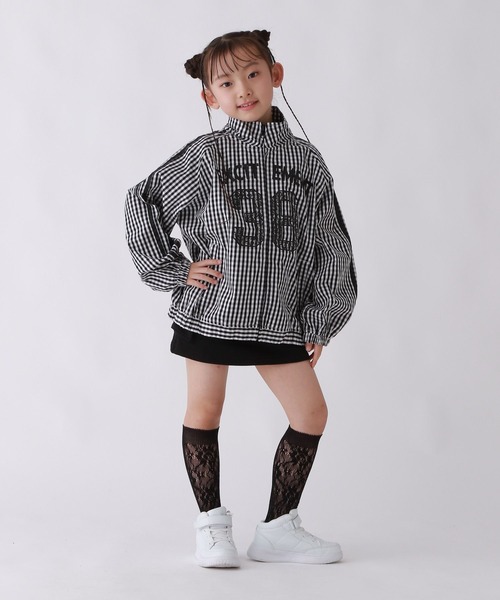 10C REPIPI（ジューシーレピピ）の「【10C REPIPI】ギンガムチェックトラックジャケット（その他アウター・キッズ・ブラック/ブルー・130cm/110cm/120cm）」の12枚目の写真