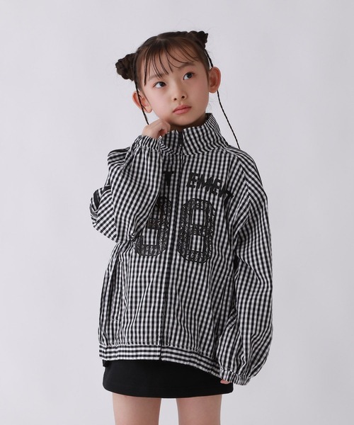 10C REPIPI（ジューシーレピピ）の「【10C REPIPI】ギンガムチェックトラックジャケット（その他アウター・キッズ・ブラック/ブルー・130cm/110cm/120cm）」の14枚目の写真