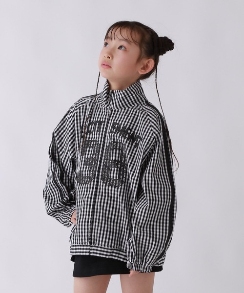 10C REPIPI（ジューシーレピピ）の「【10C REPIPI】ギンガムチェックトラックジャケット（その他アウター・キッズ・ブラック/ブルー・130cm/110cm/120cm）」の15枚目の写真