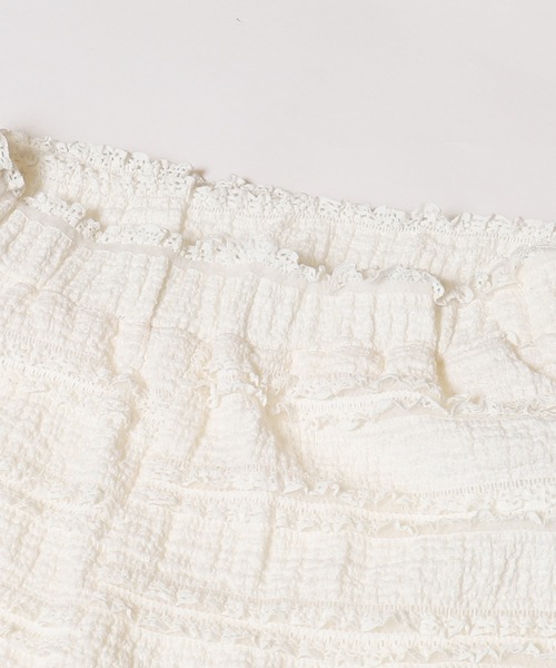coca（coca）（コカ）の「【WEB限定セール】キッズ レースフリルセミフレアパンツ（その他パンツ・キッズ・アイボリー/ブラック・120/150/130/140）」の17枚目の写真