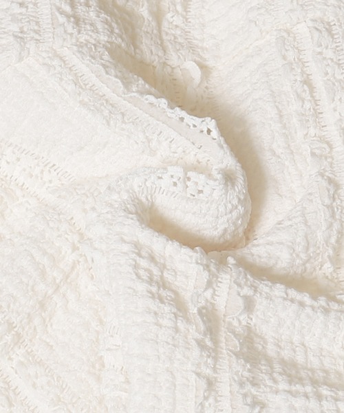 coca（coca）（コカ）の「【WEB限定セール】キッズ レースフリルセミフレアパンツ（その他パンツ・キッズ・アイボリー/ブラック・120/150/130/140）」の4枚目の写真