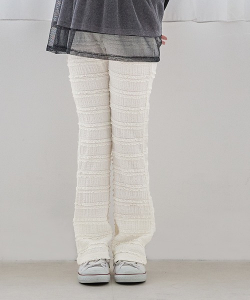 coca（coca）（コカ）の「【WEB限定セール】キッズ レースフリルセミフレアパンツ（その他パンツ・キッズ・アイボリー/ブラック・120/150/130/140）」の11枚目の写真