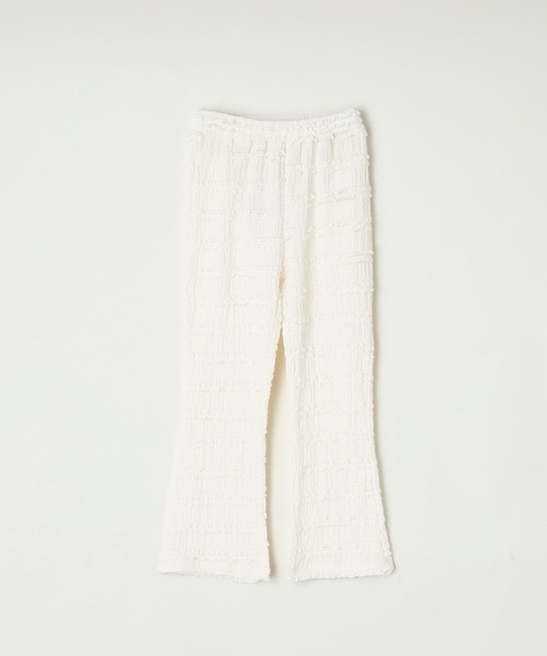 coca（coca）（コカ）の「【WEB限定セール】キッズ レースフリルセミフレアパンツ（その他パンツ・キッズ・アイボリー/ブラック・120/150/130/140）」の5枚目の写真