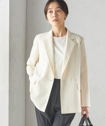 〈手洗い可能〉ツイル ダブル ジャケット（セットアップ対応）