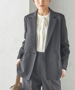 セール】【大草直子さんコラボ】ベルト付き5分袖ジャケット