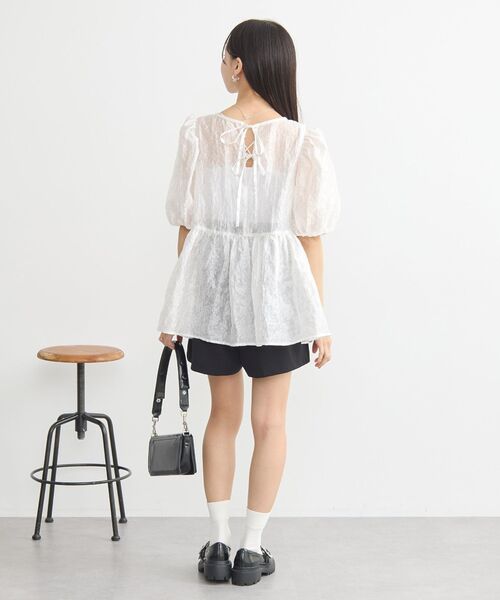 earth music&ecology(アースミュージックアンドエコロジー)の「ベルト付きショートパンツ(その他パンツ・レディース・ブラック/ライトベージュ・M/S)」の22枚目の写真