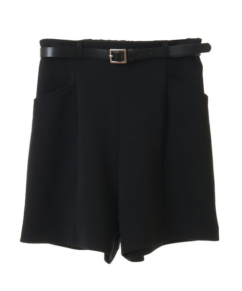 earth music&ecology(アースミュージックアンドエコロジー)の「ベルト付きショートパンツ(その他パンツ・レディース・ブラック/ライトベージュ・M/S)」の8枚目の写真