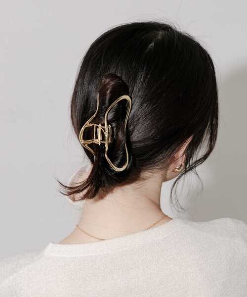 `使いやすい♪`【HERMES】Maillon ヘアークリップ バレッタ エルメス】バレッタ Barrette Tri Maillon PM ヘアクリップ