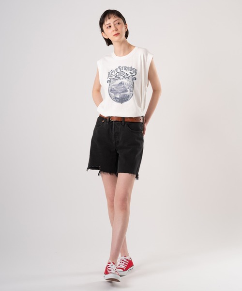 Levi's(リーバイス)の「Levi's/リーバイス ボックスシルエット タンクトップ(Tシャツ/カットソー・レディース・ホワイト・XS/S/M)」の5枚目の写真