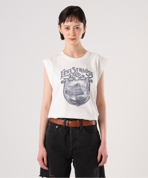 Levi's(リーバイス)の「Levi's/リーバイス ボックスシルエット タンクトップ(Tシャツ/カットソー・レディース・ホワイト・XS/S/M)」の17枚目の写真