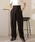 LAULEN�i���[�����j�́utuck wide curved pants /�n�C�E�G�X�g �^�b�N �J�[�u ���C�h �p���c�i�X���b�N�X�j�v�b�u���b�N