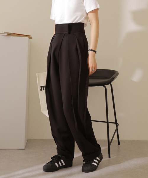 HEUGN 24SS George 2p wide 2タック スラックス パンツ HEUGN 24SS George 2p wide 2タック スラックス パンツ メンズ