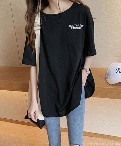 SallyLunn(サリーラン)の「フロントバックロゴ入りTシャツ(Tシャツ/カットソー・レディース・グレー/ブラック/ホワイト・LARGE/MEDIUM)」の9枚目の写真