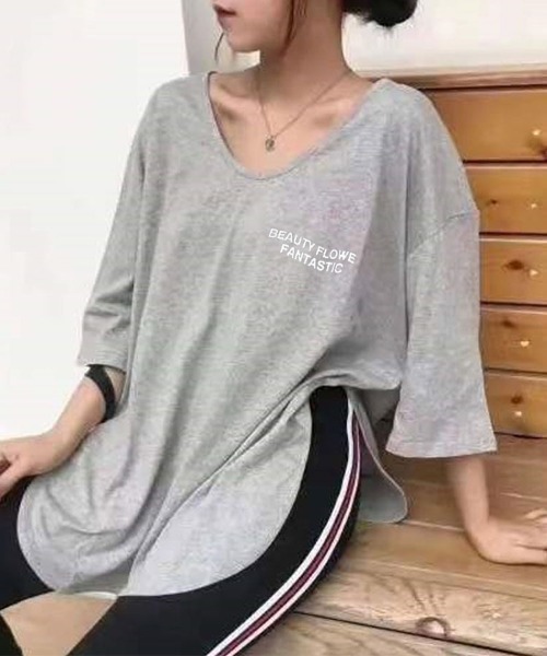 SallyLunn(サリーラン)の「フロントバックロゴ入りTシャツ(Tシャツ/カットソー・レディース・グレー/ブラック/ホワイト・LARGE/MEDIUM)」の6枚目の写真