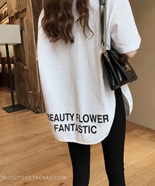 SallyLunn(サリーラン)の「フロントバックロゴ入りTシャツ(Tシャツ/カットソー・レディース・グレー/ブラック/ホワイト・LARGE/MEDIUM)」の7枚目の写真