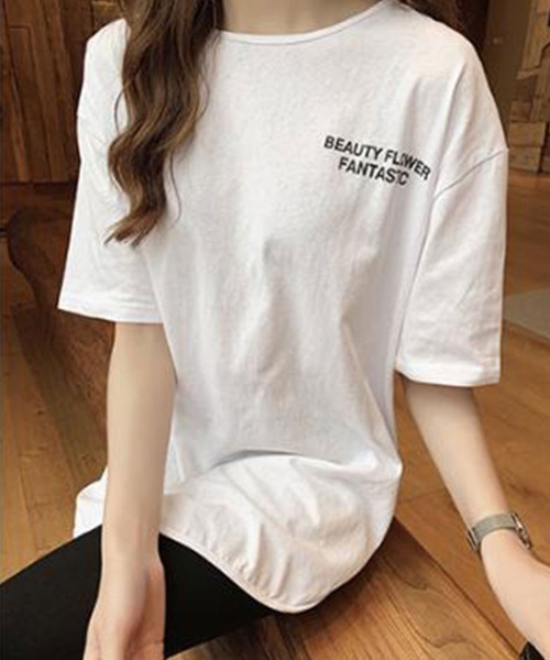 SallyLunn(サリーラン)の「フロントバックロゴ入りTシャツ(Tシャツ/カットソー・レディース・グレー/ブラック/ホワイト・LARGE/MEDIUM)」の4枚目の写真