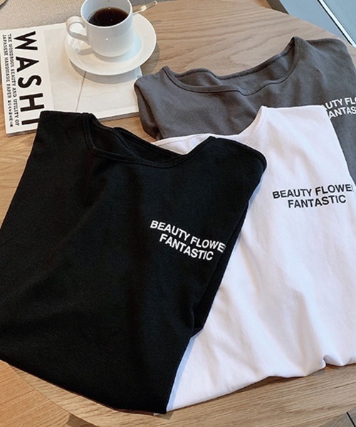 SallyLunn(サリーラン)の「フロントバックロゴ入りTシャツ(Tシャツ/カットソー・レディース・グレー/ブラック/ホワイト・LARGE/MEDIUM)」の8枚目の写真