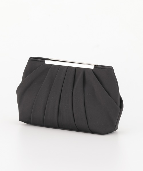 haremode（ハレモード）の「タックデザイン パーティ オケージョン バッグ（クラッチバッグ・レディース・ベージュ/ブラック/シルバー・FREE）」の17枚目の写真