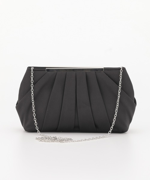 haremode（ハレモード）の「タックデザイン パーティ オケージョン バッグ（クラッチバッグ・レディース・ベージュ/ブラック/シルバー・FREE）」の19枚目の写真