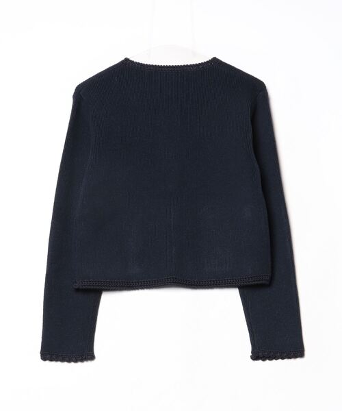 THE SHINZONE(ザ シンゾーン)の「THE SHINZONE BOUCLE KNIT JACKET 25SMSNI09(その他アウター・レディース・ネイビー/オフホワイト・FREE)」の7枚目の写真