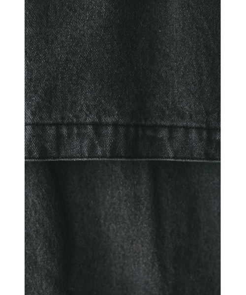STYLEMIXER(スタイルミキサー)の「ノーカラーデニムジャケット(デニムジャケット・メンズ・ブラック/ライトブルー・MEDIUM/LARGE)」の13枚目の写真
