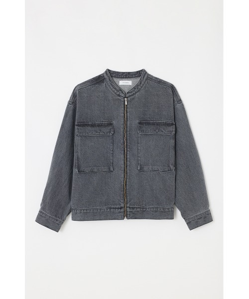 STYLEMIXER(スタイルミキサー)の「ノーカラーデニムジャケット(デニムジャケット・メンズ・ブラック/ライトブルー・MEDIUM/LARGE)」の14枚目の写真