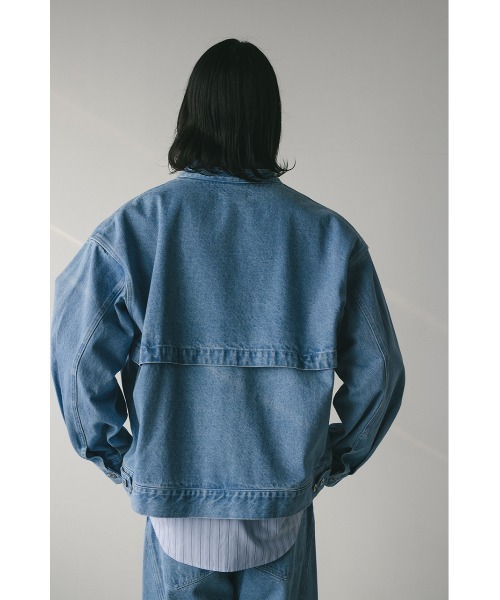 STYLEMIXER(スタイルミキサー)の「ノーカラーデニムジャケット(デニムジャケット・メンズ・ブラック/ライトブルー・MEDIUM/LARGE)」の20枚目の写真