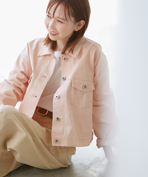 セール】PINKデニムジャケット（デニムジャケット）｜ROPE